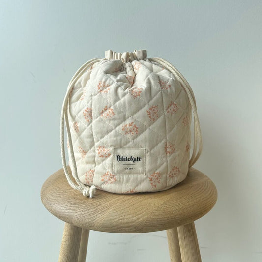 Get Your Knit Together Bag - Apricot Flower